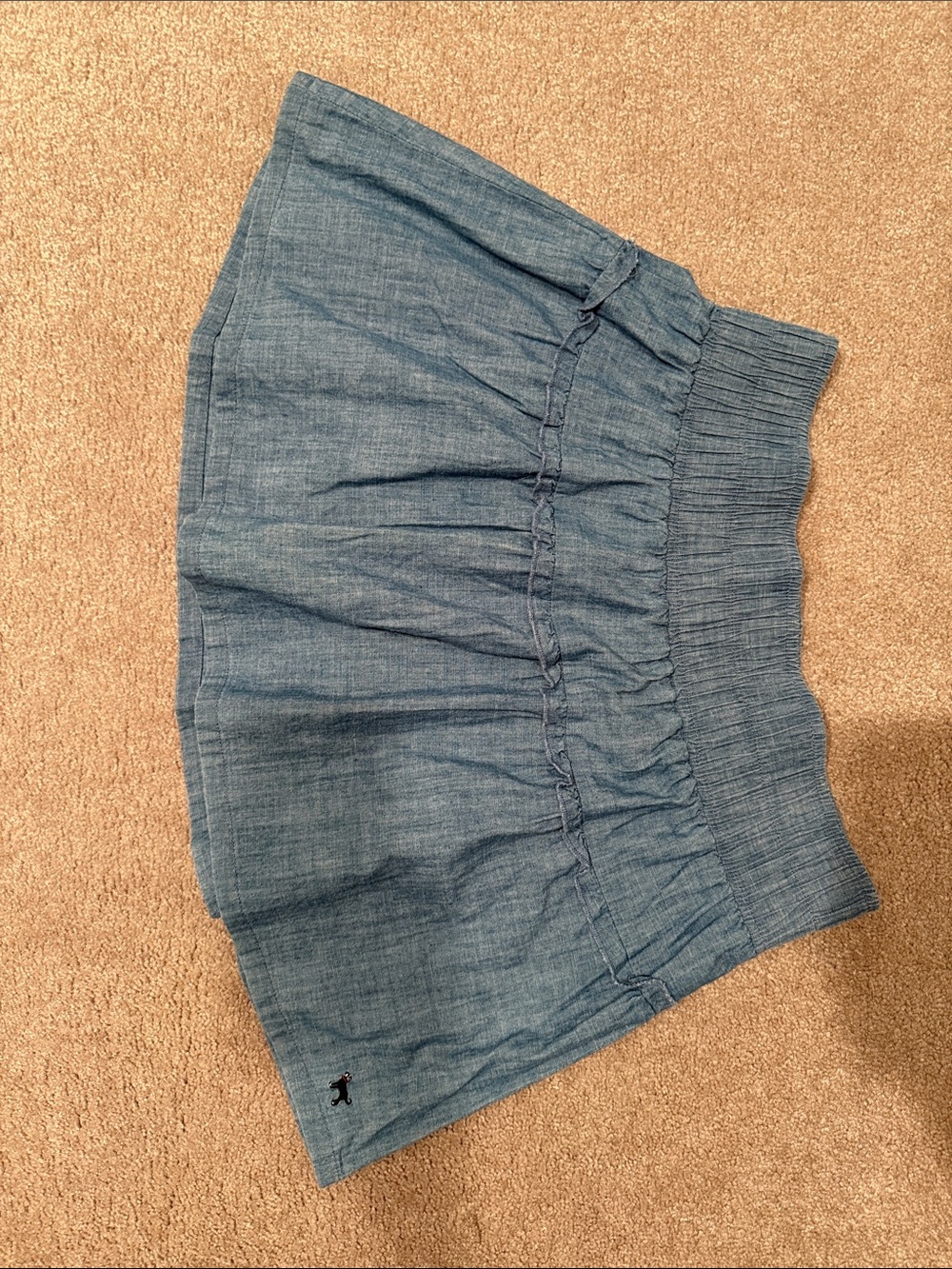 The Black Dog Indigo Chambray Skater Skirt